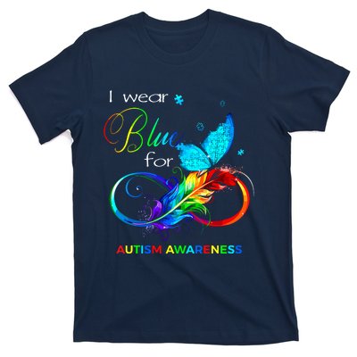 I Wear Blue For Autism Awareness Month Women T-Shirt