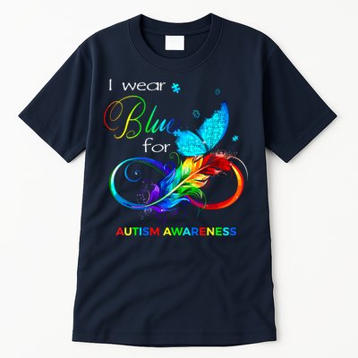 I Wear Blue For Autism Awareness Month Women Tall T-Shirt