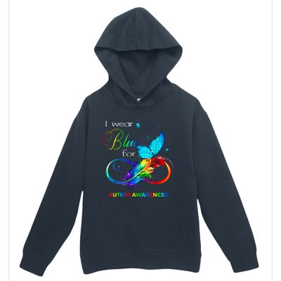 I Wear Blue For Autism Awareness Month Women Urban Pullover Hoodie