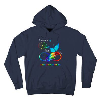 I Wear Blue For Autism Awareness Month Women Tall Hoodie