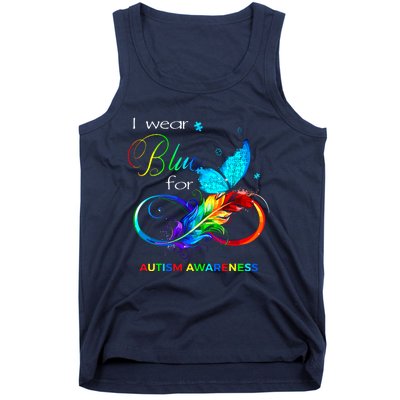 I Wear Blue For Autism Awareness Month Women Tank Top