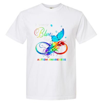 I Wear Blue For Autism Awareness Month Women Garment-Dyed Heavyweight T-Shirt