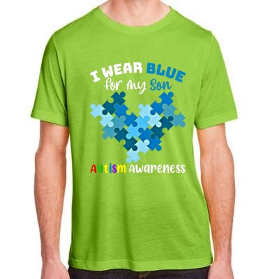 I Wear Blue For My Son Autism Awareness Family Matching Gift Adult ChromaSoft Performance T-Shirt