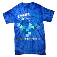 I Wear Blue For My Son Autism Awareness Family Matching Gift Tie-Dye T-Shirt