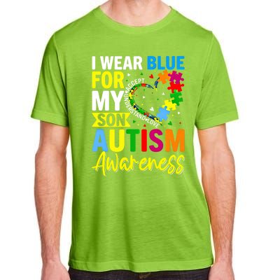 I Wear Blue For My Son Autism Awareness Graphic Gift Adult ChromaSoft Performance T-Shirt