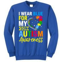 I Wear Blue For My Son Autism Awareness Graphic Gift Sweatshirt