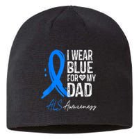 I Wear Blue For My Dad Shirt ALS Awareness Gift Tshirt Sustainable Beanie