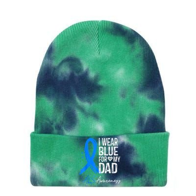 I Wear Blue For My Dad Shirt ALS Awareness Gift Tshirt Tie Dye 12in Knit Beanie