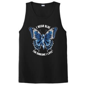 I Wear Blue For Juvenile Arthritis Awareness Butterfly Ribbo Gift PosiCharge Competitor Tank