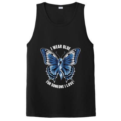 I Wear Blue For Juvenile Arthritis Awareness Butterfly Ribbo Gift PosiCharge Competitor Tank