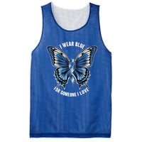 I Wear Blue For Juvenile Arthritis Awareness Butterfly Ribbo Gift Mesh Reversible Basketball Jersey Tank