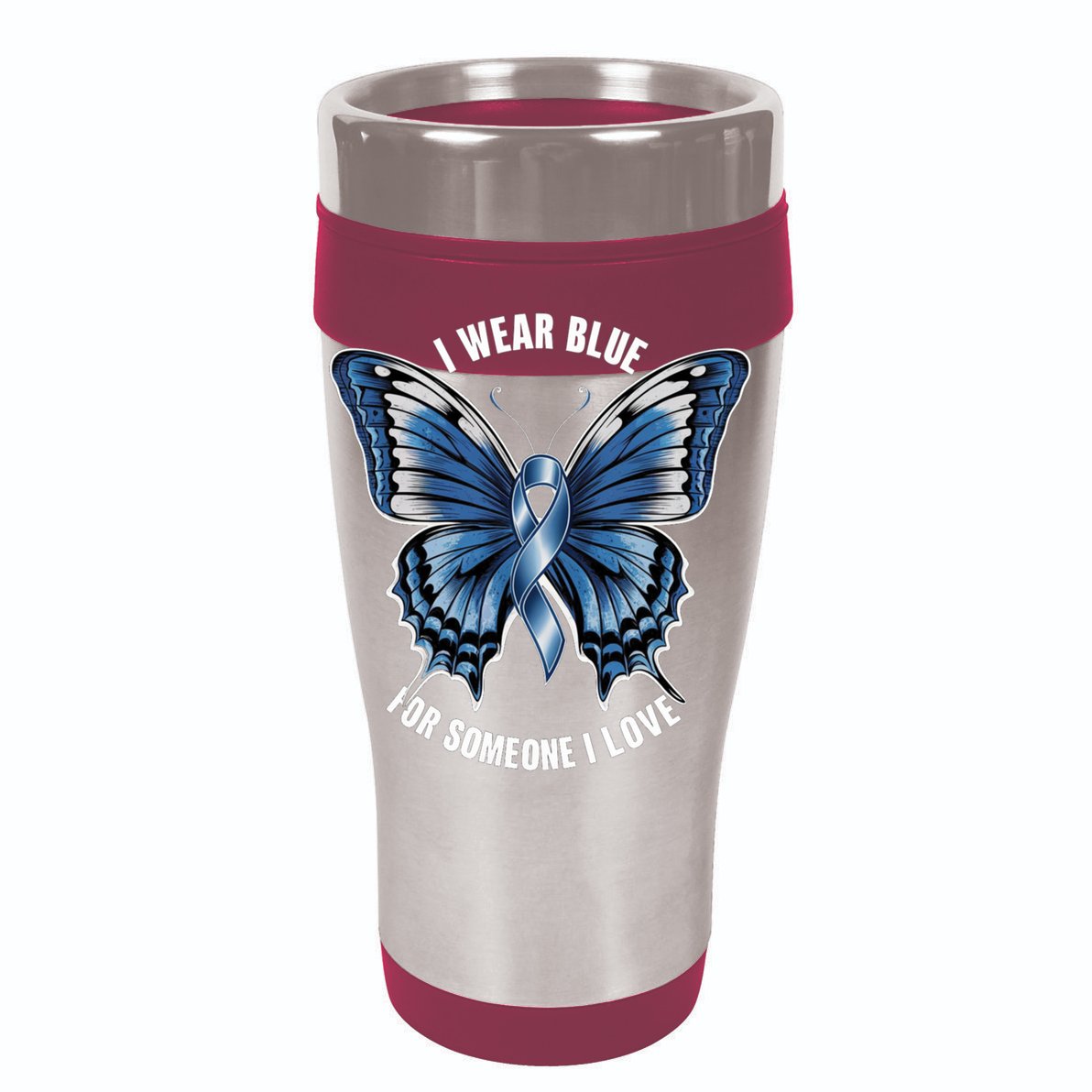 I Wear Blue For Juvenile Arthritis Awareness Butterfly Ribbo Gift Womens T-Shirt