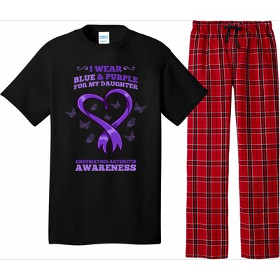 I Wear Blue Purple Daughter Rheumatoid Arthritis Awareness Gift Pajama Set