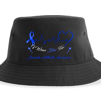 I Wear Blue For Juvenile Arthritis Awareness Cute Gift Sustainable Bucket Hat