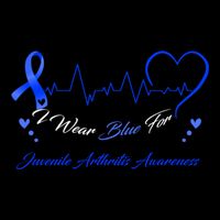 I Wear Blue For Juvenile Arthritis Awareness Cute Gift Flat Bill Trucker Hat