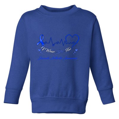 I Wear Blue For Juvenile Arthritis Awareness Cute Gift Toddler Sweatshirt