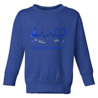 I Wear Blue For Juvenile Arthritis Awareness Cute Gift Toddler Sweatshirt
