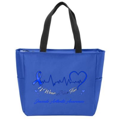 I Wear Blue For Juvenile Arthritis Awareness Cute Gift Zip Tote Bag