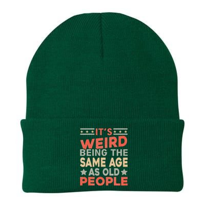 Its Weird Being The Same Age As Old People Knit Cap Winter Beanie