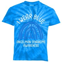 I Wear Blue Angel Syndrome Awareness Great Gift Kids Tie-Dye T-Shirt