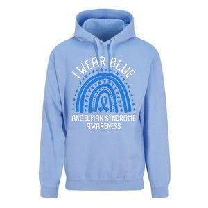 I Wear Blue Angel Syndrome Awareness Great Gift Unisex Surf Hoodie