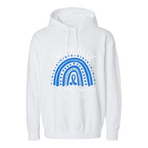 I Wear Blue Angel Syndrome Awareness Great Gift Garment-Dyed Fleece Hoodie