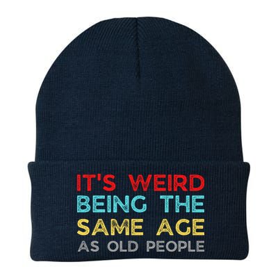 Its Weird Being The Same Age As Old People Knit Cap Winter Beanie