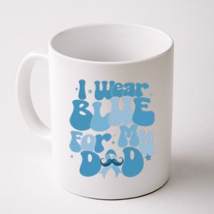 I Wear Blue For My Dad Prostate Cancer Blue Ribbon Coffee Mug