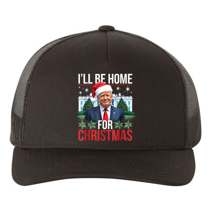 I Will Be Home For Christmas Funny Trump Yupoong Adult 5-Panel Trucker Hat