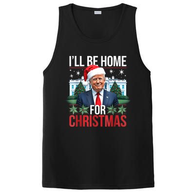 I Will Be Home For Christmas Funny Trump PosiCharge Competitor Tank