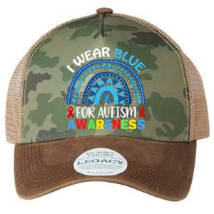 I Wear Blue For My Son Autism Awareness Cute Gift Legacy Tie Dye Trucker Hat