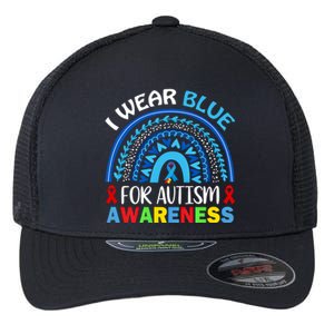 I Wear Blue For My Son Autism Awareness Cute Gift Flexfit Unipanel Trucker Cap