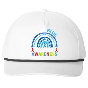 I Wear Blue For My Son Autism Awareness Cute Gift Snapback Five-Panel Rope Hat