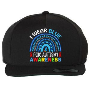 I Wear Blue For My Son Autism Awareness Cute Gift Wool Snapback Cap