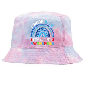 I Wear Blue For My Son Autism Awareness Cute Gift Tie-Dyed Bucket Hat