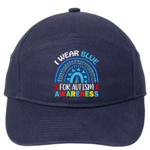 I Wear Blue For My Son Autism Awareness Cute Gift 7-Panel Snapback Hat