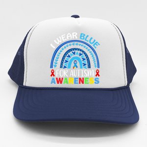 I Wear Blue For My Son Autism Awareness Cute Gift Trucker Hat