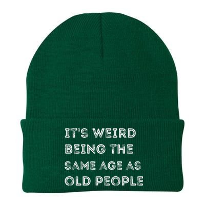 Its Weird Being The Same Age As Old People Knit Cap Winter Beanie