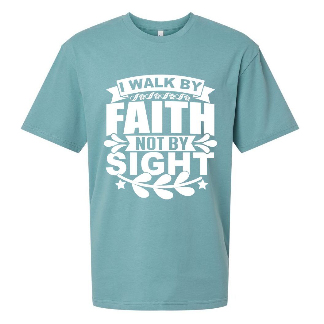 I Walk By Faith T Sueded Cloud Jersey T-Shirt