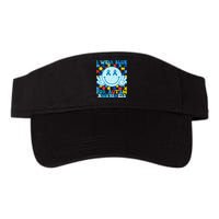 I Wear Blue For Autism Awareness Month Valucap Bio-Washed Visor