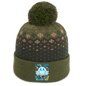 I Wear Blue For Autism Awareness Month The Baniff Cuffed Pom Beanie