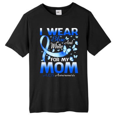 I Wear Blue And White For My Mom ALS Awareness Tall Fusion ChromaSoft Performance T-Shirt