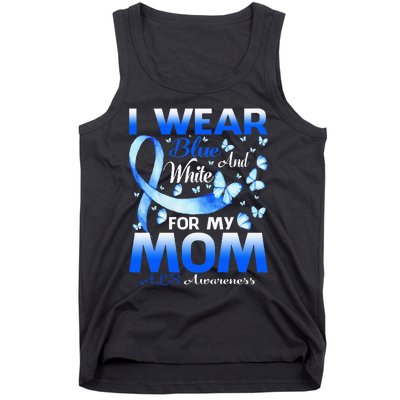 I Wear Blue And White For My Mom ALS Awareness Tank Top