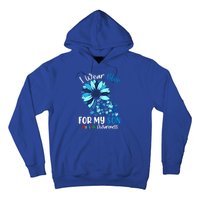 I Wear Blue For My Son Autism Awareness Sunflower Gift Hoodie