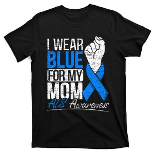 I Wear Blue For My Dad ALS Awareness Supporter Warrior T-Shirt