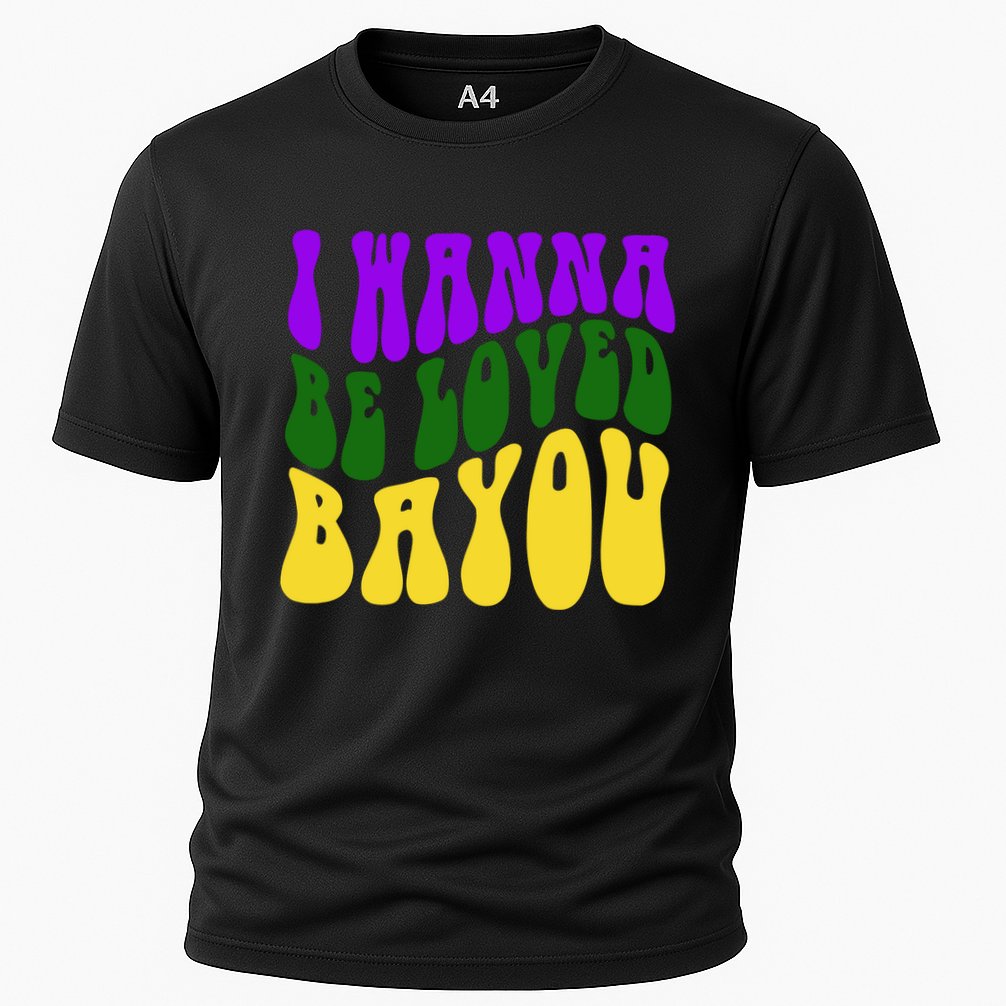 I Wanna Be Loved Bayou Mardi Gras Cooling Performance Crew T-Shirt