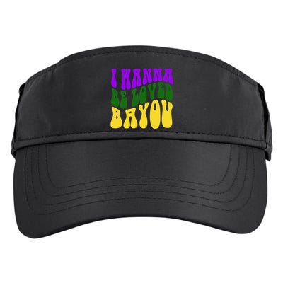 I Wanna Be Loved Bayou Mardi Gras Adult Drive Performance Visor