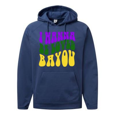 I Wanna Be Loved Bayou Mardi Gras Performance Fleece Hoodie