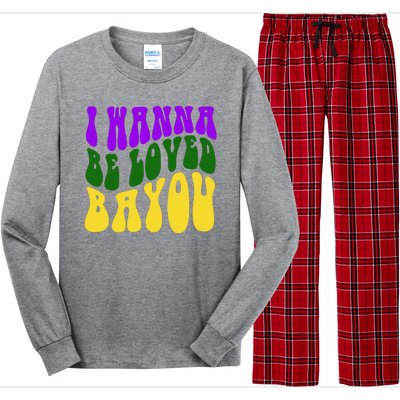 I Wanna Be Loved Bayou Mardi Gras Long Sleeve Pajama Set