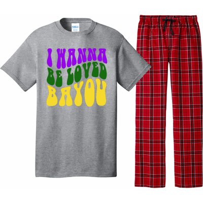 I Wanna Be Loved Bayou Mardi Gras Pajama Set